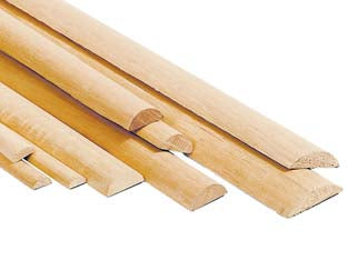 LISTELLO PIALLATO MEZZOTONDO KOTO- - mm.10x20x2450 - 30 pezzi PIRCHER