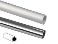 PROFILO TUBO TONDO IN ALLUMINIO- - ø mm.12, mt.1 argento - 5 pezzi