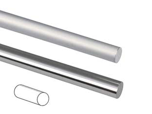 PROFILO TUBO TONDO PIENO IN ALLUMINIO- - ø mm.6 mt.1 argento - 5 pezzi