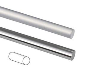 PROFILO TUBO TONDO PIENO IN ALLUMINIO- - ø mm.8 mt.1 argento lucido - 10 pezzi