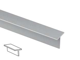 PROFILO T IN ALLUMINIO ARGENTO MT.1- - mm.30x15 - 5 pezzi