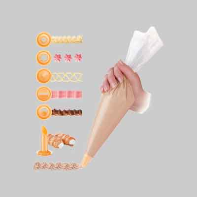 SAC A' POCHE CON BECCUCCI 'DELICIA' 30 cm - 10 pezzi - TESCOMA