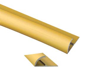 PIAGGIA ADESIVA PAVIMENTO FERMA PASSATOIA IN ALLUMINIO ORO  cm.73x26