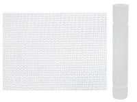 RETE PER PONTEGGI BIANCA IN PLASTICA CON ASOLE  mt.1,80h. in rotoli da mt 10 (mq.18)    TREX