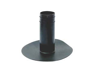 BOCCHETTONE DI SCARICO TONDO IN TPV NERO  ø mm.80