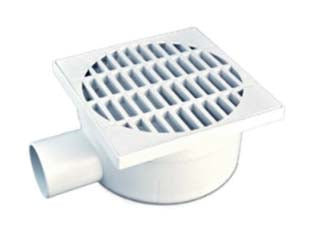 CHIUSINO SIFONATO CON SCARICO LATERALE- - cm.15x15 - ø mm.50 - 3 pezzi