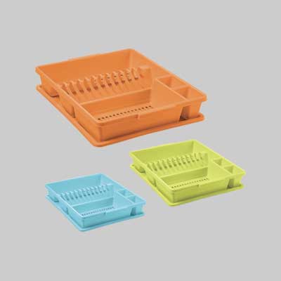 SCOLAPIATTI CON VASSOIO cm 45x35x9h