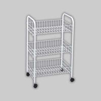 CARRELLO MULTIUSO BIANCO cm 40x26x62h