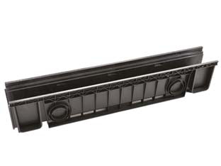 CANALETTA IN ABS CM.100 NERA  cm.100x13x15h