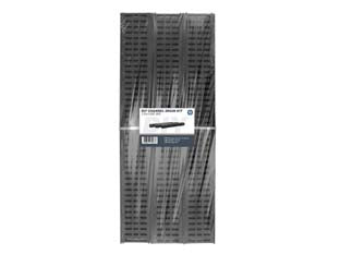 KIT CANALETTA GRIGLIA IN POLIPROPILENE E TAPPO