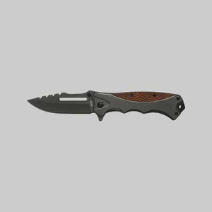 COLTELLO DA TASCA MANICO IN LEGNO E ALLUMINIO 21 cm - AUSONIA