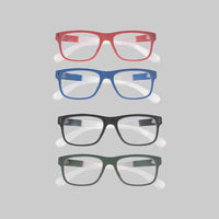 OCCHIALI DA VISTA GRADUATI 'ALABAMA' +1,5 rosso - CHARRO