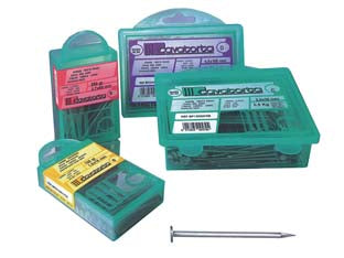 CHIODI TESTA PIANA BRICOLINE- - ø mm. 2,4 - 15x50 gr.250 - 4 blister CAVATORTA