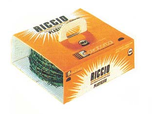 FILO FERRO SPINATO MT.100 ZINCATO E PLASTIFICATO RICCIO - 1 rotolo CAVATORTA