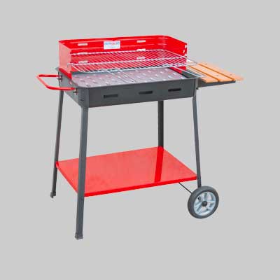 BARBECUE A CARBONELLA 'SUPERMAX' CON APPOGGIO cm 60x40x85h