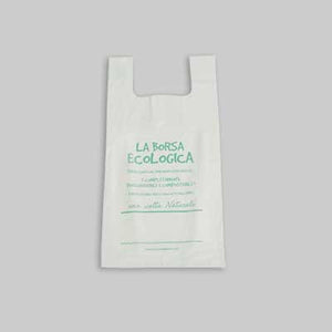SHOPPER BIODEGRADABILE E COMPOSTABILE 46x53 cm - 15 lt - 4 kg