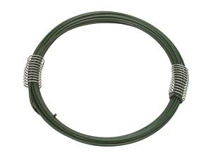 FILO FERRO ZINCATO E PLASTIFICATO VERDE- - n° 4 filo  EE ¸ mm.09 mt.40 - 30 matassa T-REX
