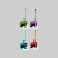 SET SECCHIO LAVAPAVIMENTI ROTANTE 'SPIN MOP 360' cm 49x29,5x28,5h - GIO' STYLE