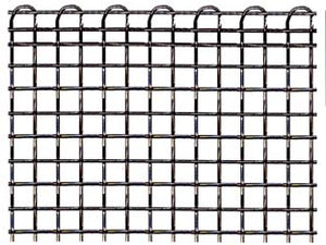 RETE TESSUTA PESANTE ZINCATA QUADRA DOPPIA CIMOSA- - cm.100 maglia mm.2x2 - rotolo da mt.13 circa - 1 rotolo T-REX