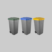 BIDONE PER RIFIUTI 80 lt - Colore verde