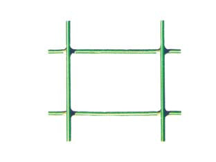 RETE ELETTROSALDATA ZINCATA PLASTIFICATA VERDE ROTOLO MT.25 MM.25X50- maglia mm.50x25 filo ø mm.2,3 est.- cm.120h. mt.25 - 1 rotolo T-REX