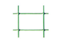 RETE ELETTROSALDATA ZINCATA PLASTIFICATA VERDE ROTOLO MT.25 MM.25X50- maglia mm.50x25 filo ø mm.2,3 est.- cm.150h. mt.25 - 1 rotolo T-REX