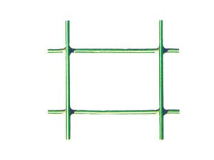 RETE ELETTROSALDATA ZINCATA PLASTIFICATA VERDE ROTOLO MT.25 MM.25X50- maglia mm.50x25 filo ø mm.2,3 est.- cm.150h. mt.25 - 1 rotolo T-REX