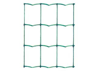 RETE ELETTROSALDATA ZINCATA PLASTIFICATA VERDE ONDULATA MM.50X75- maglia mm.50x75 filo ø mm.2,1 est. - cm.150h. - 1 rotolo T-REX