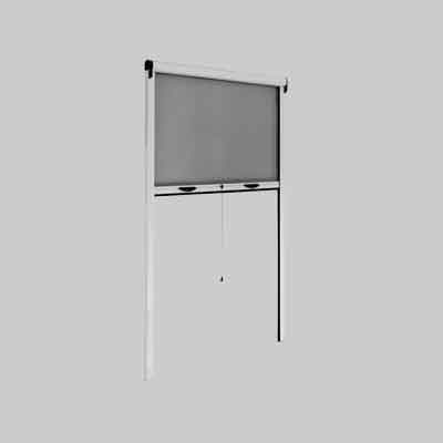 ZANZARIERA AVVOLGIBILE VERTICALE PROFESSIONALE 100x160 cm - Col. Marrone - MADE IN ITALY