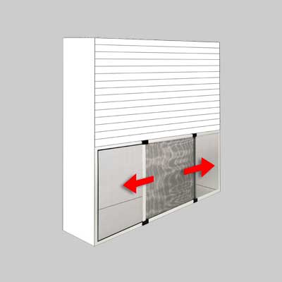 ZANZARIERA A PANNELLO ESTENSIBILE 40x50 cm - col. Marrone