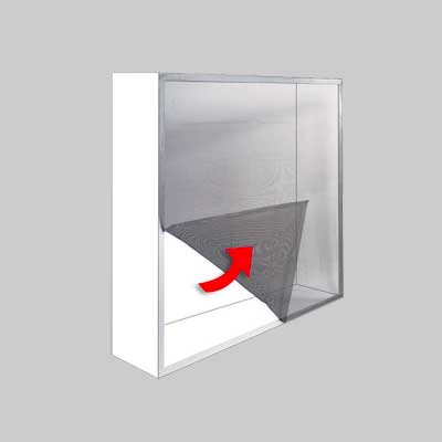 ZANZARIERA ADESIVA 'ECCO' 150x180 cm - Bianca