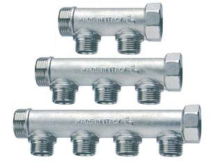 COLLETTORE DI DISTRIBUZIONE COMPONIBILE 3/4 2 DERIVAZIONI M ART.455  MF 3/4  2 derivazioni M 1/2    ITAP
