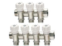 COLLETTORE DI DISTRIBUZIONE COMPONIBILE CON VALVOLE ART.465  MM 3/4  3 derivazioni M 1/2    ITAP