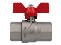 VALVOLA A SFERA F/F CON MANIGLIA A FARFALLA EVOLUTION- - FF 3/8 - pressione esercizio 50 bar - 6 pezzi FIV