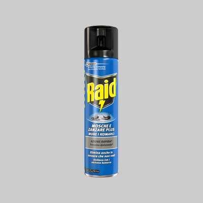RAID SPRAY MOSCHE E ZANZARE 400 ml - JOHNSON