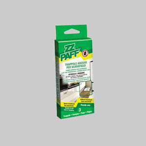 TRAPPOLE ADESIVE PER SCARAFAGGI 3 pezzi