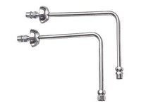 SQUADRETTE SOTTOLAVABO- - ø mm.14 x M 1/2 lunghezza cm.25x15 - 2 pezzi