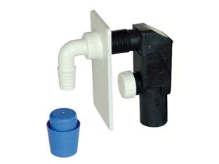 SIFONE MOPLEN A INCASSO PER LAVATRICE DN 40 PIASTRA BIANCA  piastra in plastica bianca