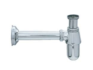 SIFONE A BOTTIGLIA IN OTTONE CROMATO  11/4 con canotto ø mm.30x200