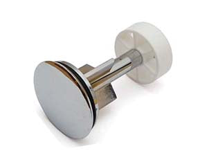 TAPPO SALTARELLO IN OTTONE CROMATO PER PILETTE  1 ø