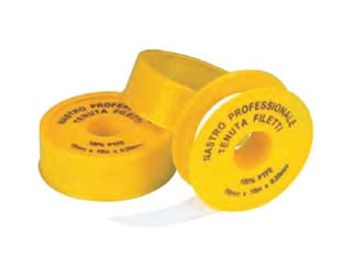 NASTRO TEFLON IN PTFE PROFESSIONALE PER GAS MM.19 MT.15 MM.0,2 - 25 pezzi