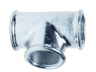 TEE 90  ° FEMMINA FEMMINA IN GHISA- - FF 3/8 - 10 pezzi