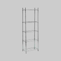 SCAFFALE IN METALLO CROMATO 5 ripiani - cm 60x35x180h