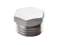 TAPPO MASCHIO OTTONE CROMATO- - M  1/2 - 10 pezzi