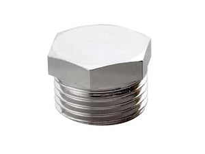 TAPPO MASCHIO OTTONE CROMATO- - M  1/2 - 10 pezzi