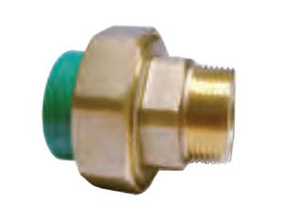 GIUNTO CON GHIERA FILETTATA MASCHIO IN PPR PN25  M ø mm.20x1/2    ATP