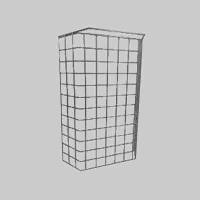 GRIGLIA SALVAUSTIONI REGOLABILE 'LUX' cm 49x14x34,5h