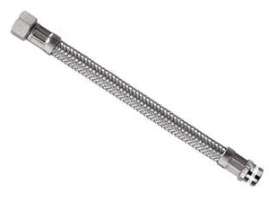 FLESSIBILE INOX PARIGI M3/8 - F3/8 FLEXCORE- - M 3/8 F 3/8 cm.25 - 5 pezzi PARIGI