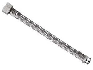 FLESSIBILE INOX PARIGI M3/8 - F1/2 FLEXCORE- - M 3/8 F 1/2 cm.30 - 5 pezzi PARIGI
