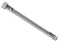 FLESSIBILE INOX PARIGI M3/8 - F1/2 FLEXCORE- - M 3/8 F 1/2 cm.35 - 5 pezzi PARIGI